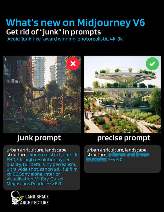 What’s new on Midjourney V6 for Architecture - Landscape Architecture