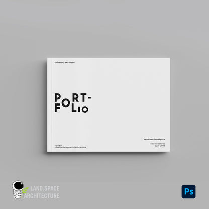 10 Architecture Portfolio Cover Templates in PSD - Landscape Architecture