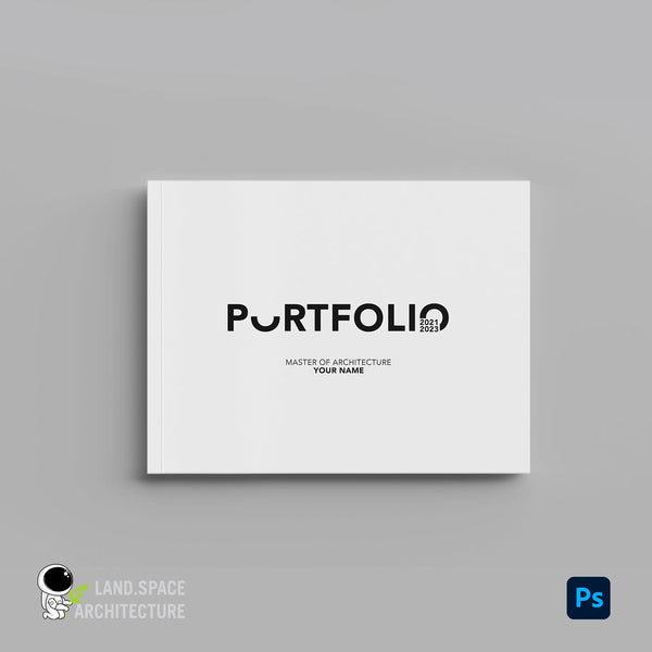 Portfolio Back 10 Architecture Portfolio Cover Templates in Photoshop – LandSpace ...