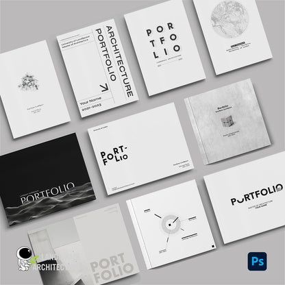 10 Architecture Portfolio Cover Templates in PSD - Landscape Architecture