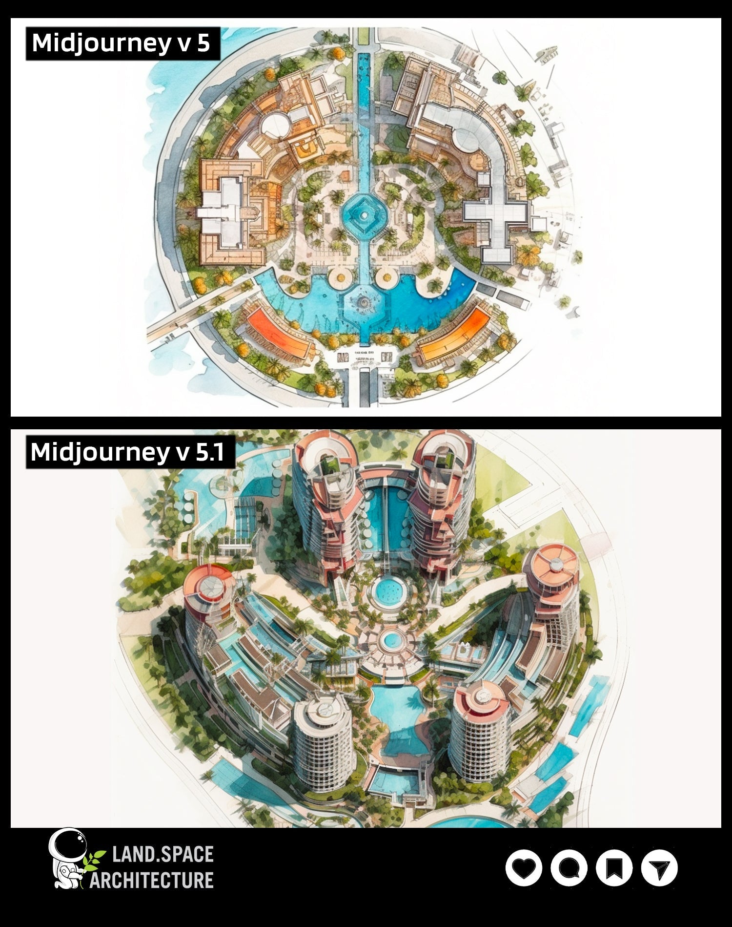 Architecture Midjourney V6 prompts guidebook (PDF and online google doc) - Landscape Architecture