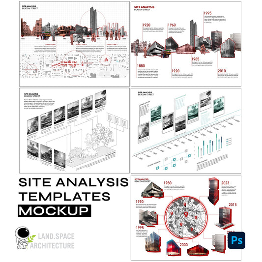 Architecture Site Analysis and Timeline Mockup - Landscape Architecture