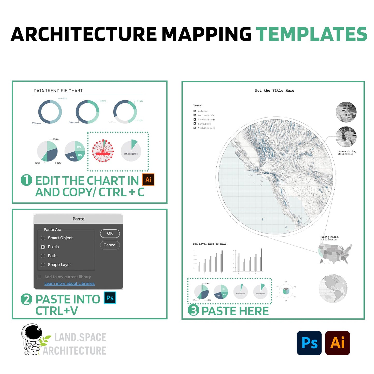 Architecture Site Analysis Mapping Templates - Landscape Architecture