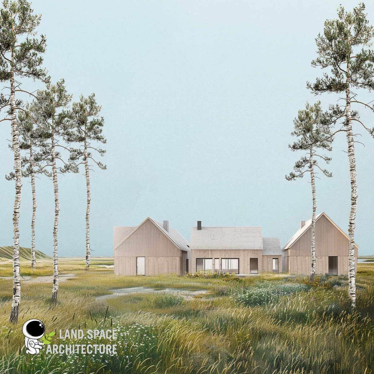 Cutout vintage landscape rendering bundle – LandSpace Architecture