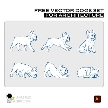 Free Vector Dogs for Architecture & Landscape Design