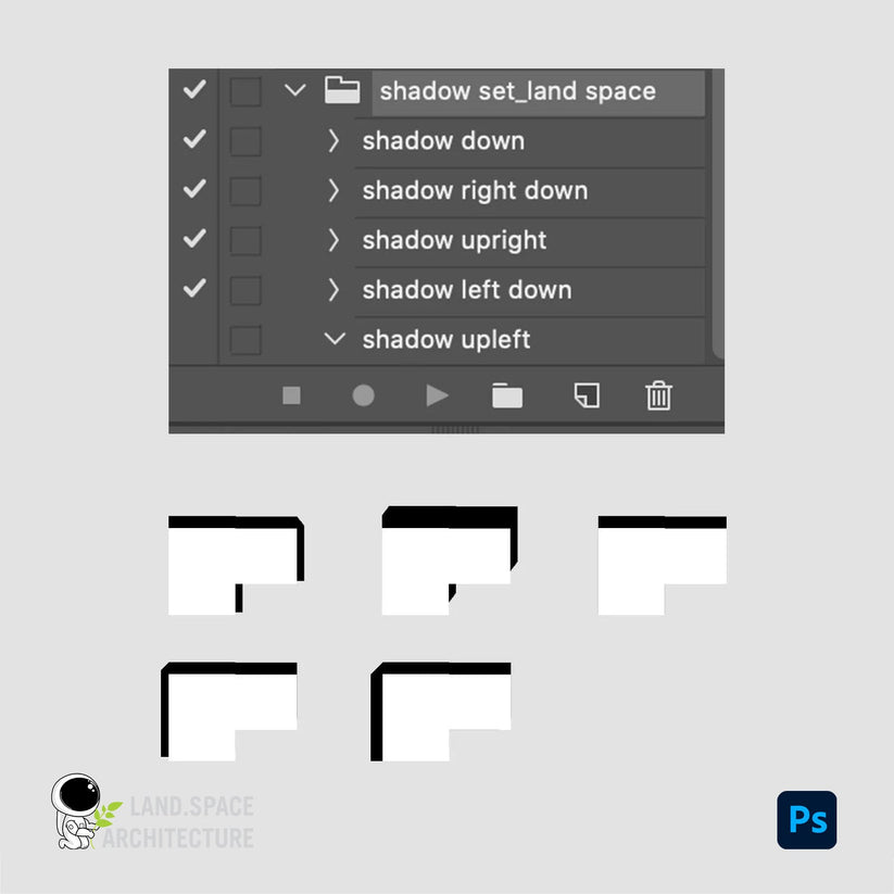 FREE Urban design masterplan building shadow action in Photoshop ...
