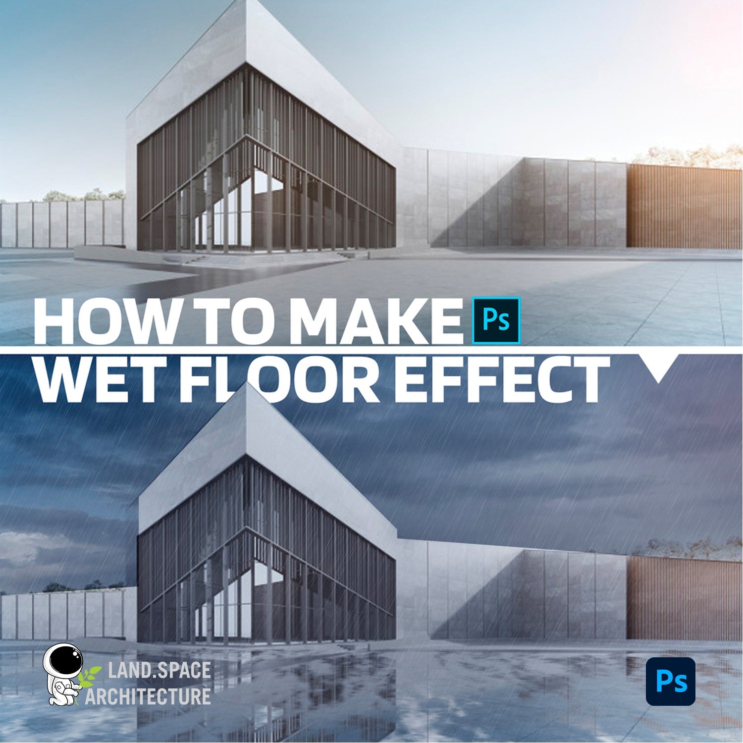 FREE Wet floor effect and rain effect textures and source psd file - Landscape Architecture