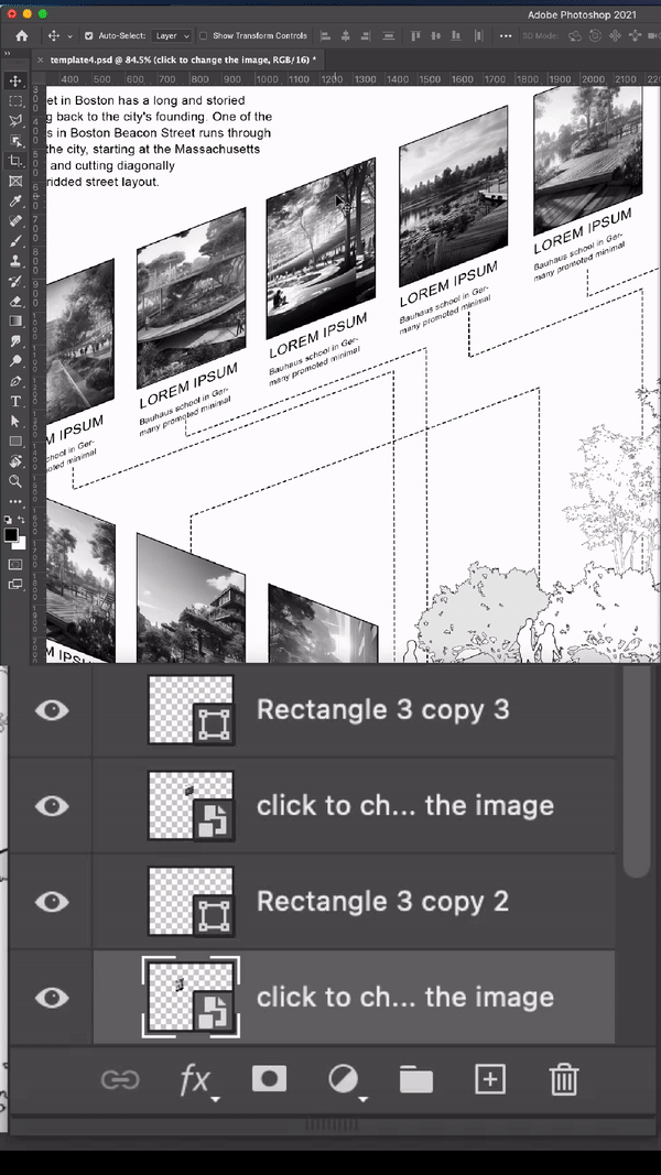 Architecture Site Analysis and Timeline Mockup