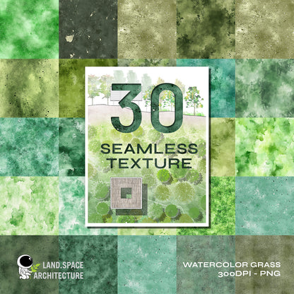 30 Watercolor Grass Seamless Texture For Landscape Design